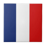 Carreaux de céramique<br><div class="desc">Ce design se compose du drapeau français astucieusement remodelé pour s'adapter à la surface du carrelage carré. Un objet décoratif et utile qui ferait un cadeau parfait pour ceux qui aiment se souvenir de la France.</div>