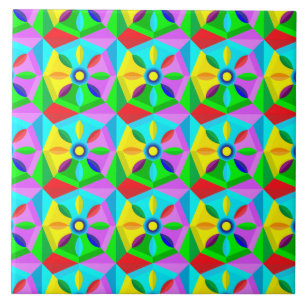 carreaux de céramique à fleur classique