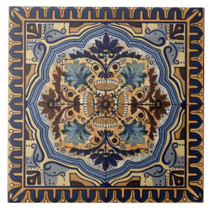 Carreaux de céramique - Bleus et beige italiens tr