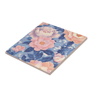Carreaux De Céramique Chic Retro Rose Pour Cuisine