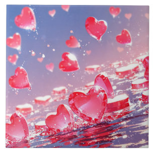 Carreaux de céramique coeurs d'anime