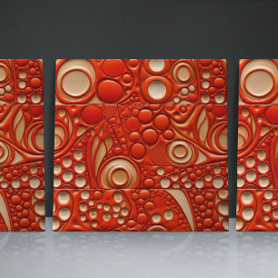 Carreaux de céramique contemporains à relief faux