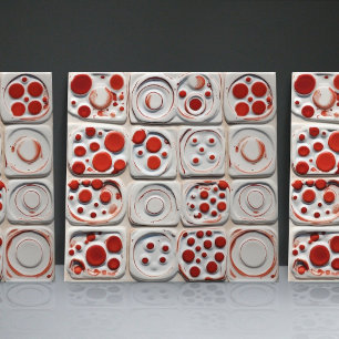 Carreaux de céramique contemporains à relief faux