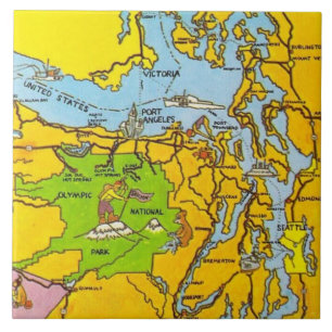 Carreaux de céramique de la péninsule Olympique