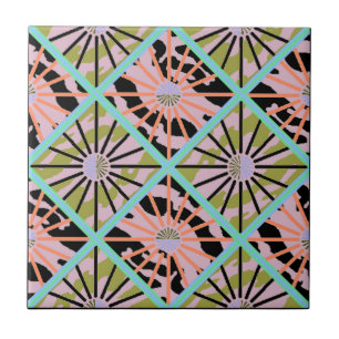 Carreaux de céramique de rétro nuance multi de