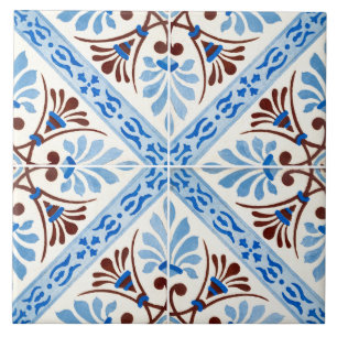 Carreaux de céramique émaillés traditionnels portu