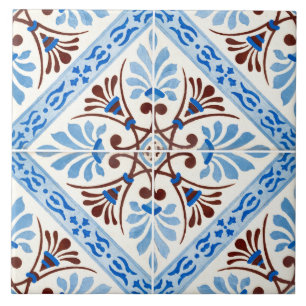 Carreaux de céramique émaillés traditionnels portu