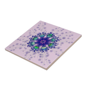 Carreaux de céramique éternelle violette bleue