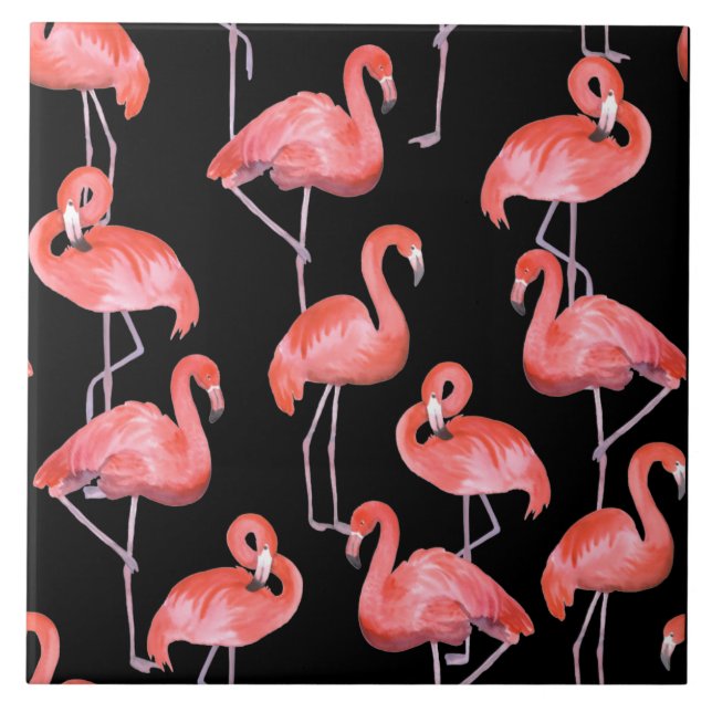 Carreaux de céramique flamants roses (Devant)