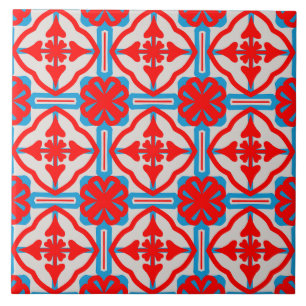 Carreaux de céramique géométriques quatre feuilles