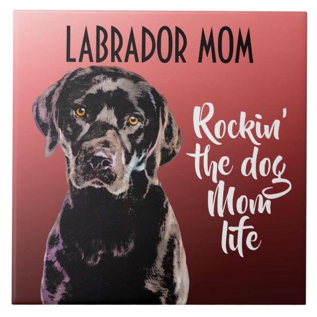 Carreaux de céramique Labrador Maman (Devant)