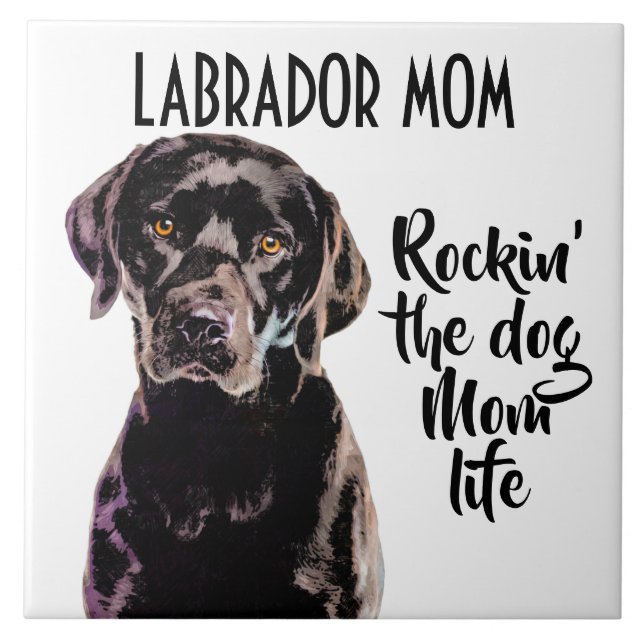 Carreaux de céramique Labrador Maman (Devant)