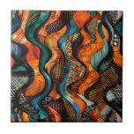 Carreaux de céramique Motif Tribal Africain<br><div class="desc">Céramique motif tribale africaine</div>