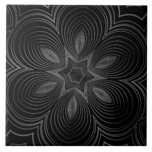 Carreaux de céramique noir et gris