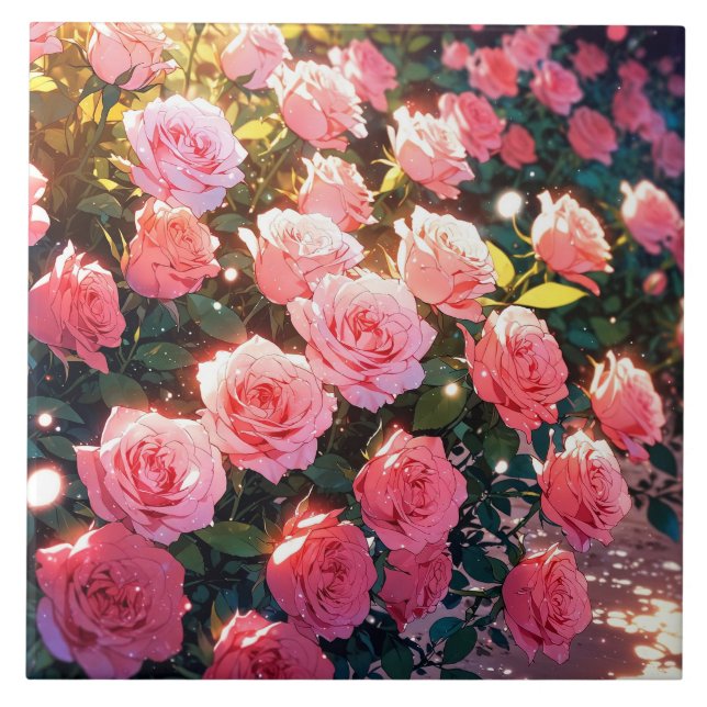 Carreaux de céramique rose (Devant)