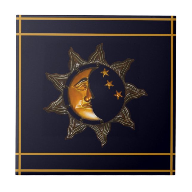 Carreaux de céramique Sun, Moon & Stars (Devant)