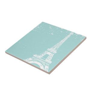 Carreaux de céramique Tour Eiffel bleu