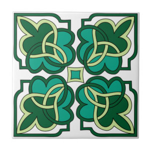 Carreaux de céramique verts, vibrants