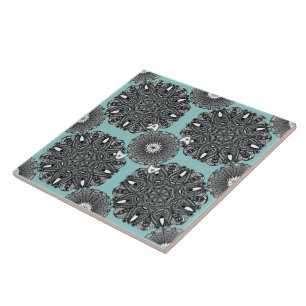 Carreaux de céramique x4 "Le Toucher de l'infini"
