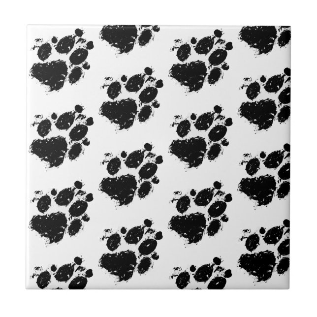 Carreaux de chien pour animaux de compagnie noirs  (Devant)