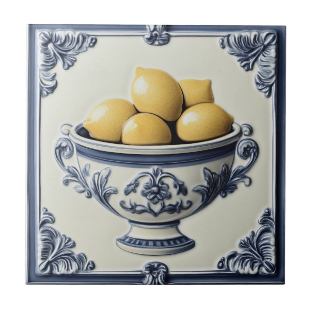 Carreaux de citron vintage Majolica (Devant)