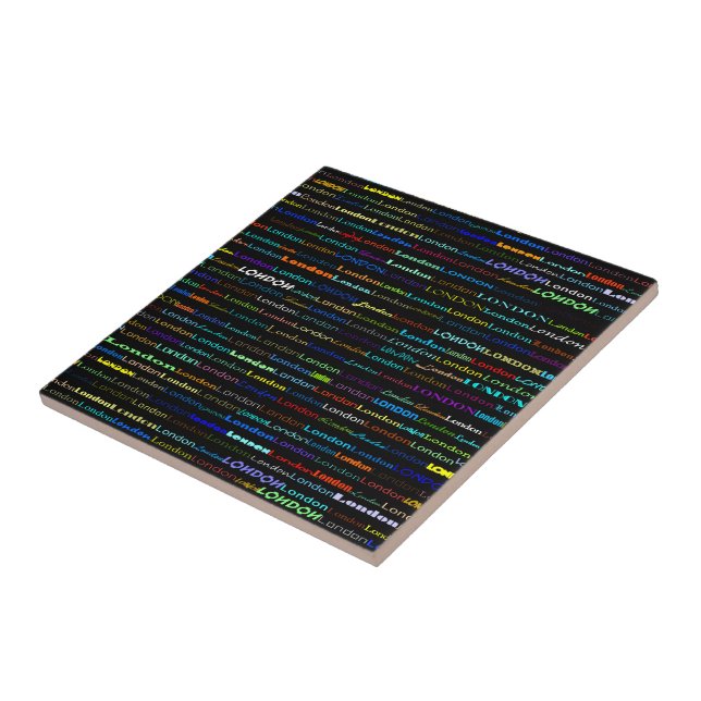 Carreaux de conception de texte de Londres (Côté)