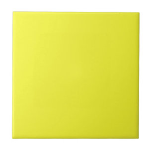 Carreaux de couleur uni jaune citron