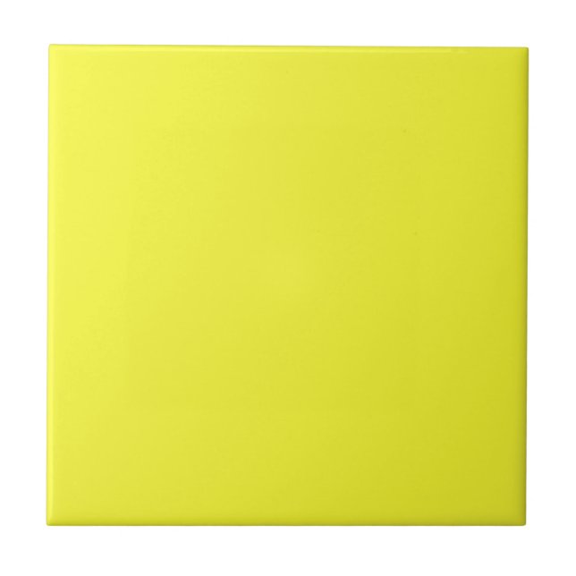 Carreaux de couleur uni jaune citron (Devant)