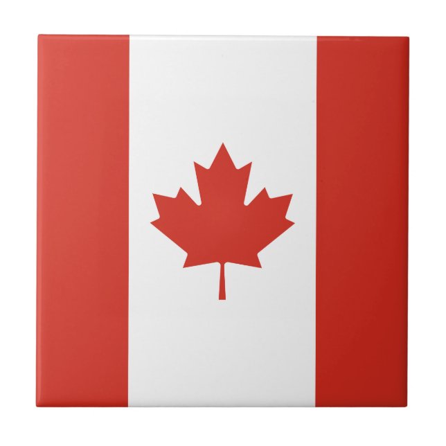 Carreaux de drapeau canadien patriotique (Devant)