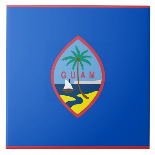 Carreaux de drapeau de Guam (Devant)