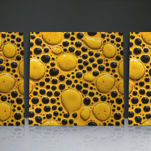 Carreaux de faïence à relief faux pointillé contem