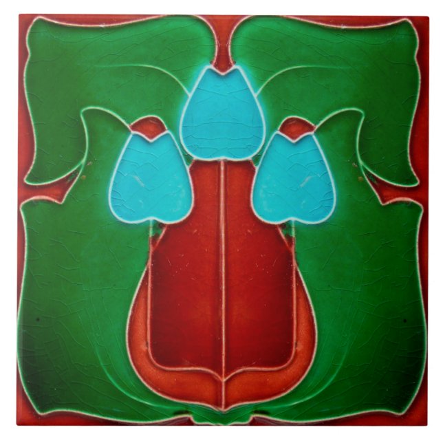 Carreaux de faïence Art Nouveau (Devant)