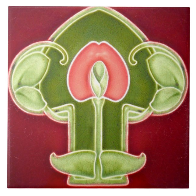 Carreaux de faïence Art Nouveau (Devant)