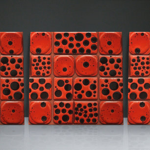 Carreaux de faïence contemporains à relief faux po