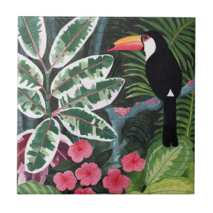 carreaux de feuilles de palmier d'art