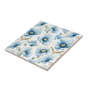 Carreaux de fleurs de pavot