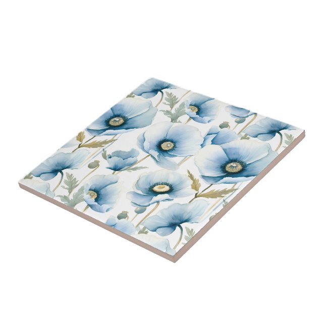 Carreaux de fleurs de pavot (Côté)