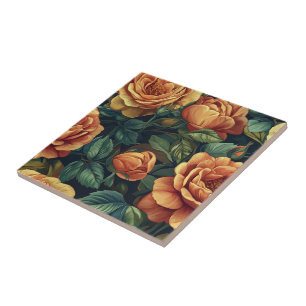 Carreaux De Fleurs Roses Classiques Pour Espaces D