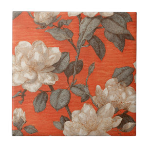Carreaux de Gardenias de Jardin Boho Floral Pour S
