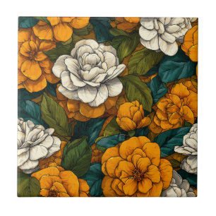 Carreaux de Gardenias Marocains Tendance Pour Sol