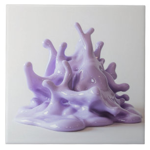 Carreaux de lave violet en porcelaine