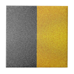 Carreaux de luxe en or et en céramique noire (Text
