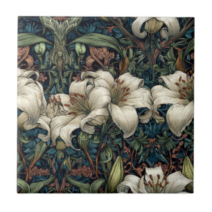 Carreaux de lys floraux gras pour le sol de la cui