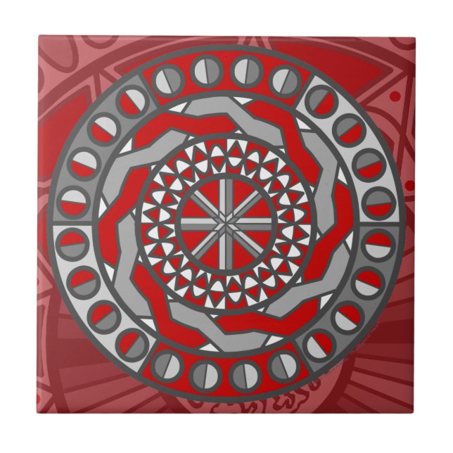 Carreaux de machines rouges (Devant)