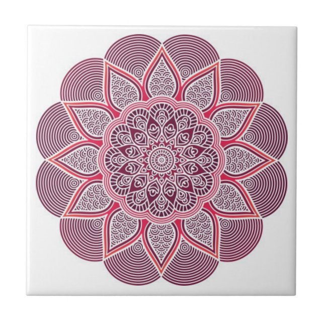 carreaux de mandala colorés (Devant)