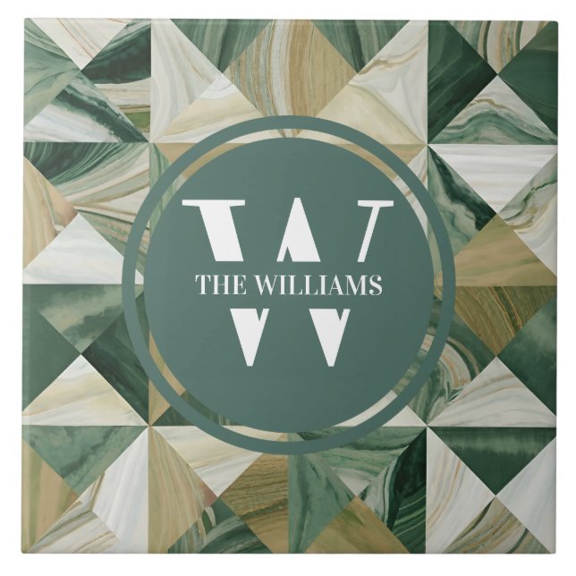 Carreaux de marbre vert clair (Devant)