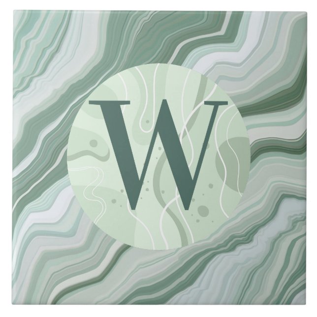 Carreaux de marbre vert clair (Devant)