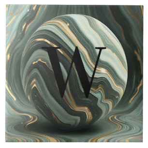 Carreaux de marbre vert clair