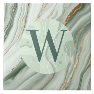 Carreaux de marbre vert clair