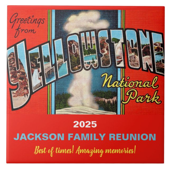 Carreaux de mémoire de Yellowstone Park (Devant)